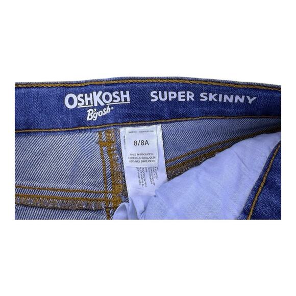 Kids Osh Kosh Bgosh Super Skinny Denim Jeans Size 8/8A NEW NWT - Picture 12 of 13
